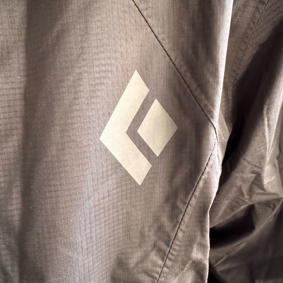 Black Diamond Treeline Rain Shell Jacket Mens S Black BD.Dry Waterproof 10K NWT - Picture 4 of 17